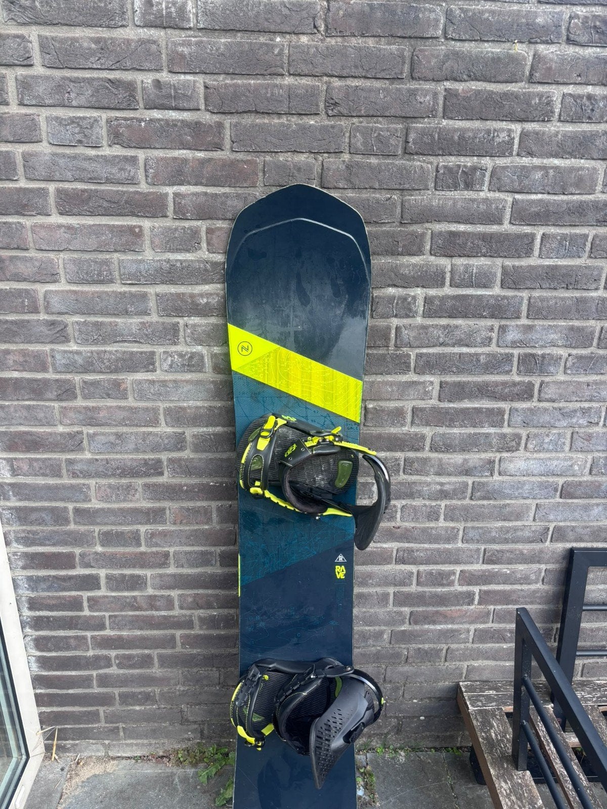 Snowboard met bindingen, Sport en Fitness, Ophalen of Verzenden, Gebruikt, Board