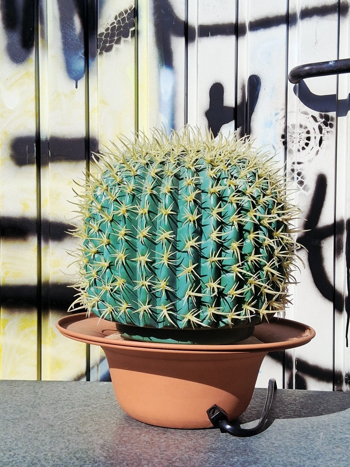 Honsel Leuchten Cactus Lamp Unieke Vintage Design 80s, Overige merken, Kunststof, Zo goed als nieuw, Groen