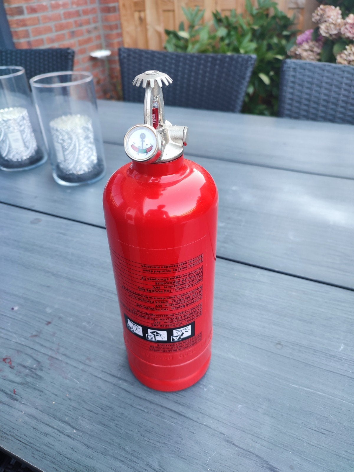 Automatische Brandblusser 1KG Poeder ABC 68C, Ophalen
