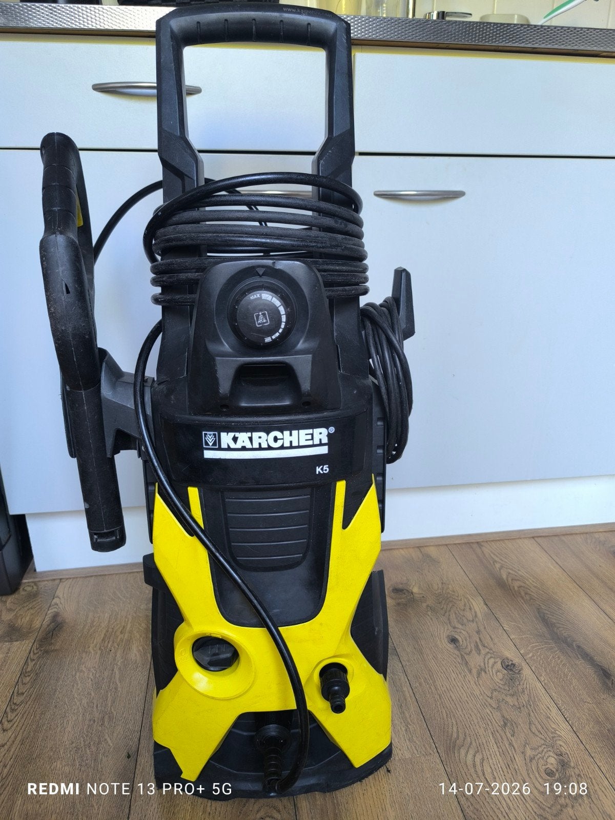 Kärcher K5 hogedrukreiniger - werkt, maar weinig druk, Ophalen, Gebruikt, Met regelbare waterdruk, Karcher