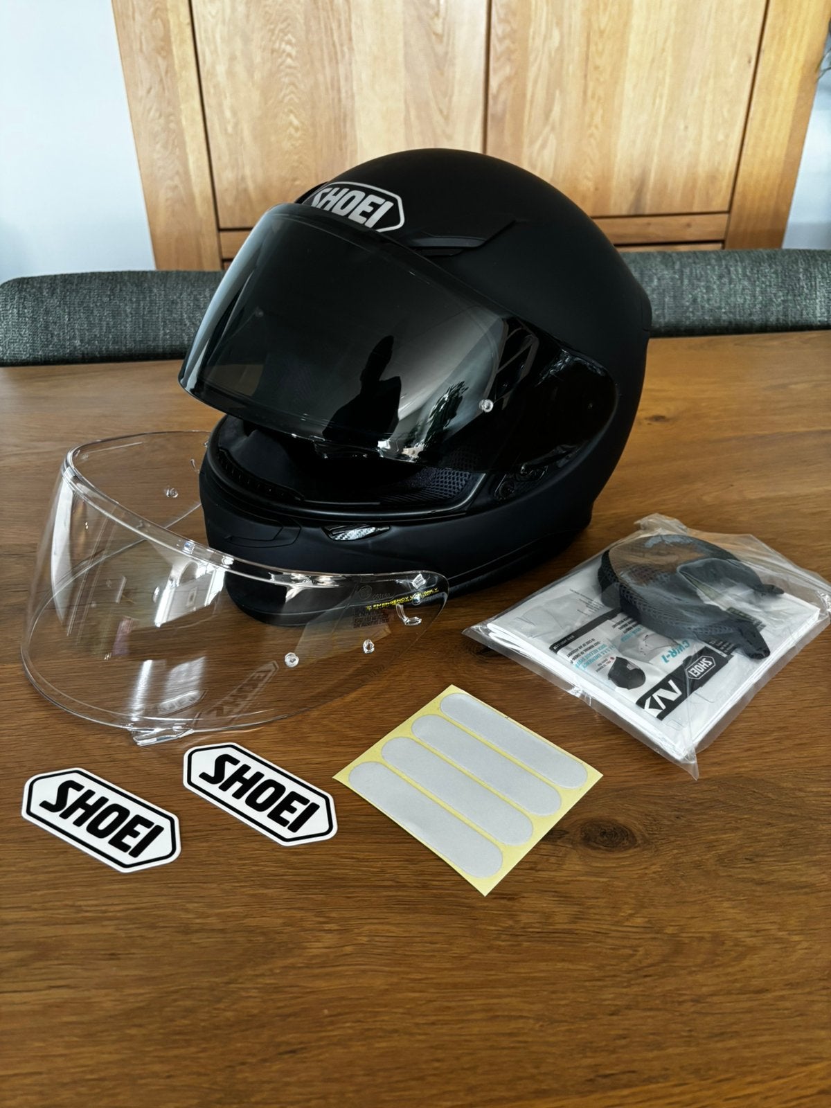 Shoei NRX matzwart maat L, Motoren, Ophalen, Integraalhelm, Shoei, L