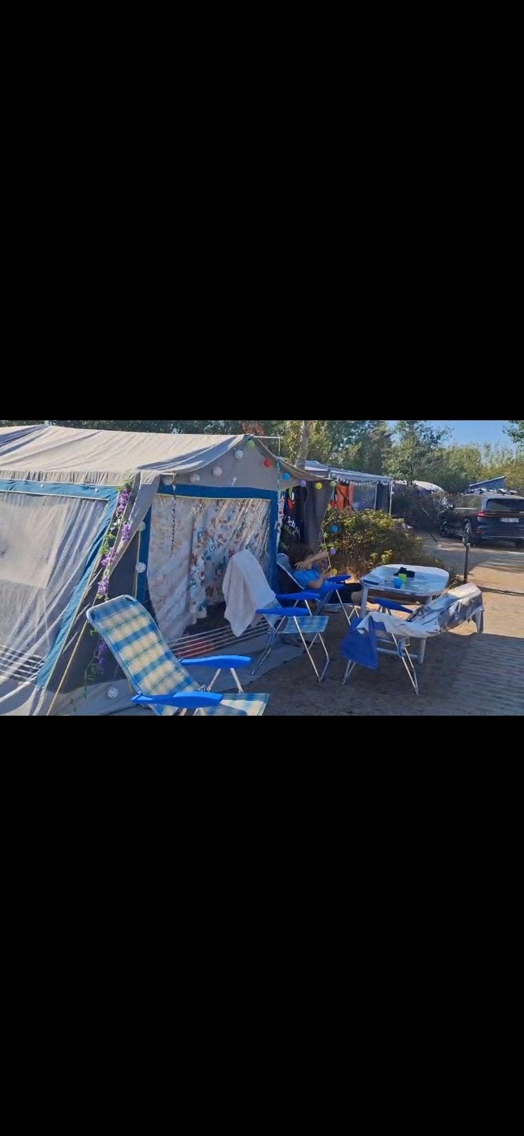 Trigano Vouwwagen met complete inboedel, Caravans en Kamperen, Ophalen, Trigano, Overige kleuren, Aanwezig
