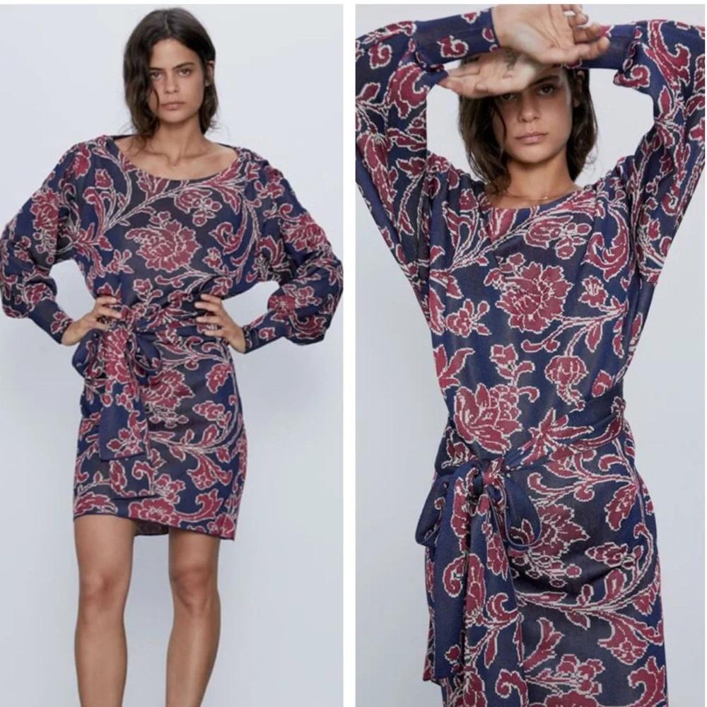 Zara Jacquard Gebreide Jurk Maat M - Als Nieuw, Kleding | Dames, Jurken, Ophalen of Verzenden, Zo goed als nieuw, Maat 38/40 (M)