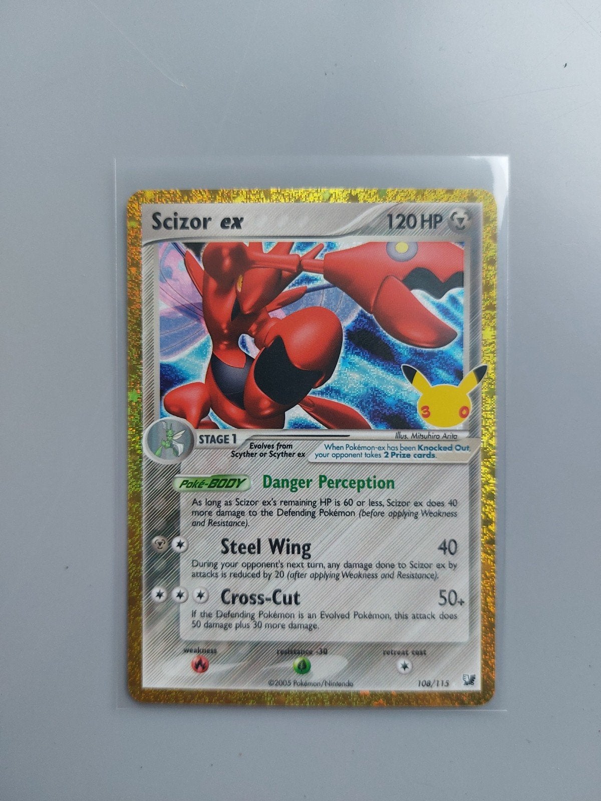 Scizor ex 30th 🎉 108/115, Hobby en Vrije tijd, Ophalen of Verzenden