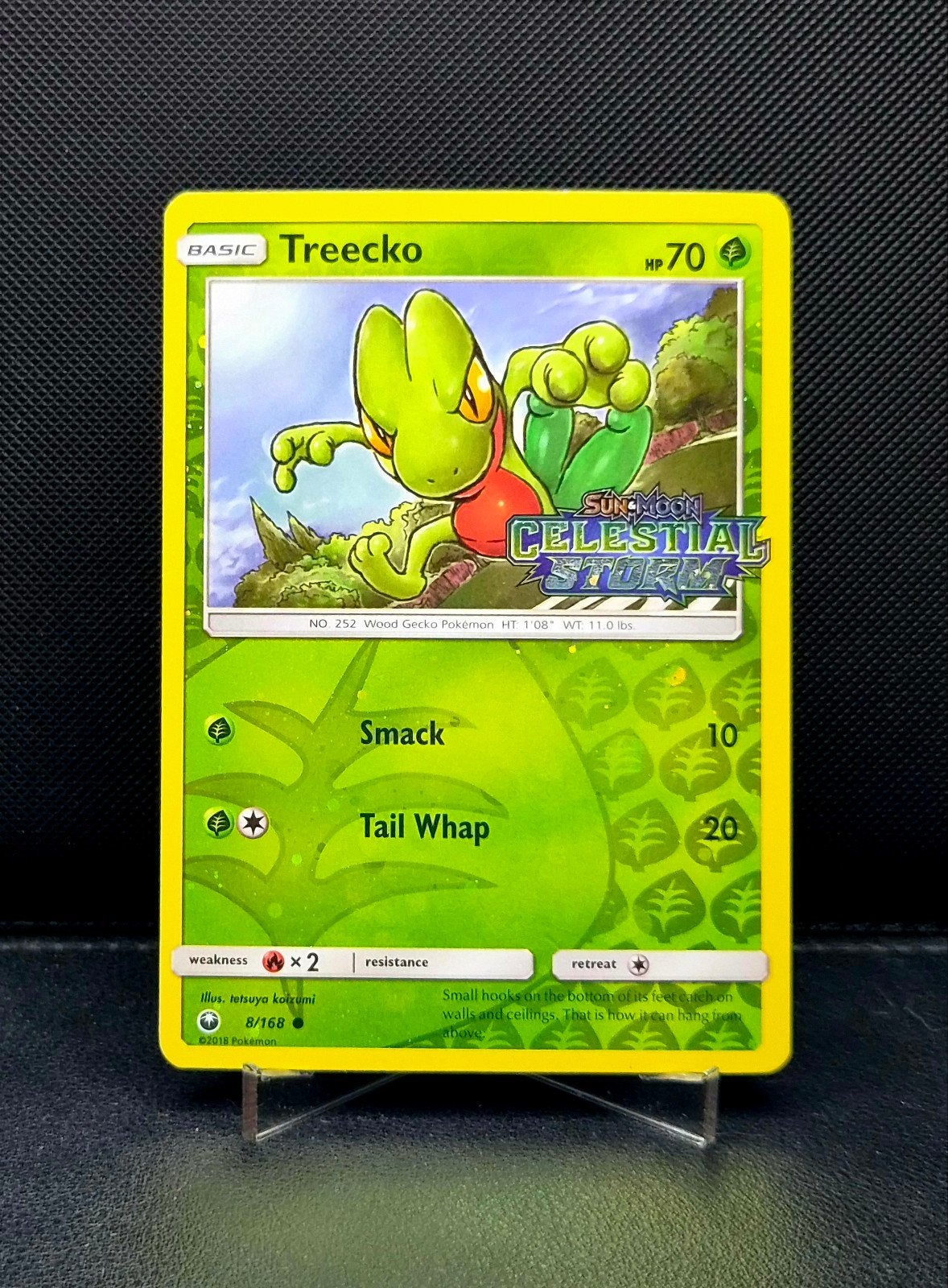 Treecko STAMP 8/168 Celestial Storm 2018, Ophalen of Verzenden, Zo goed als nieuw