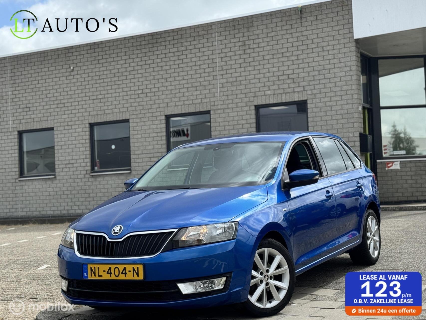 Skoda Rapid Spaceback 1.2 TSI Greentech Drive|Automaat Navi, Auto's, Euro 6, 4 cilinders, Automatische klimaatregeling, Blauw