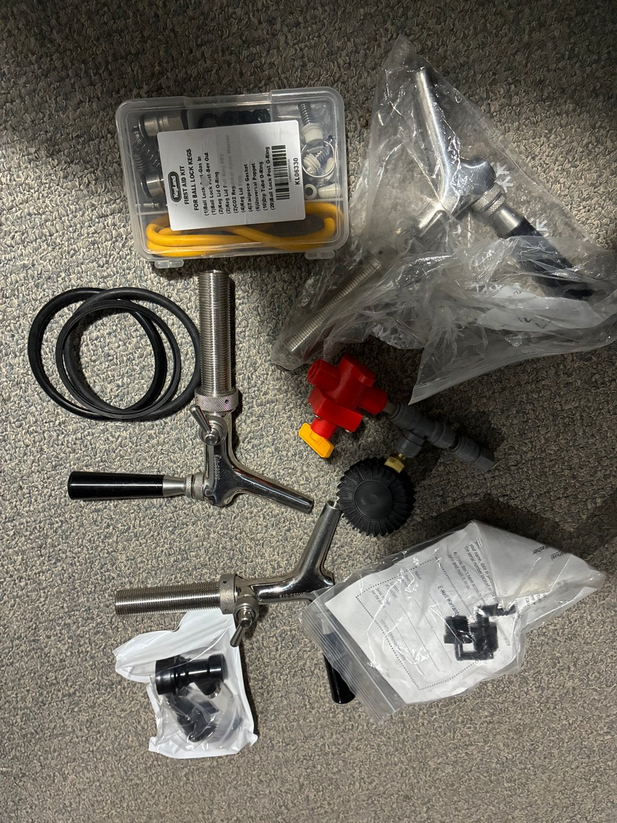 Biertap onderdelen en reparatieset voor ball lock kegs, Ophalen of Verzenden, Zo goed als nieuw