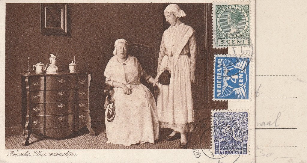 Friesche Klederdracht, Ophalen of Verzenden, Voor 1920, Gelopen, Klederdracht