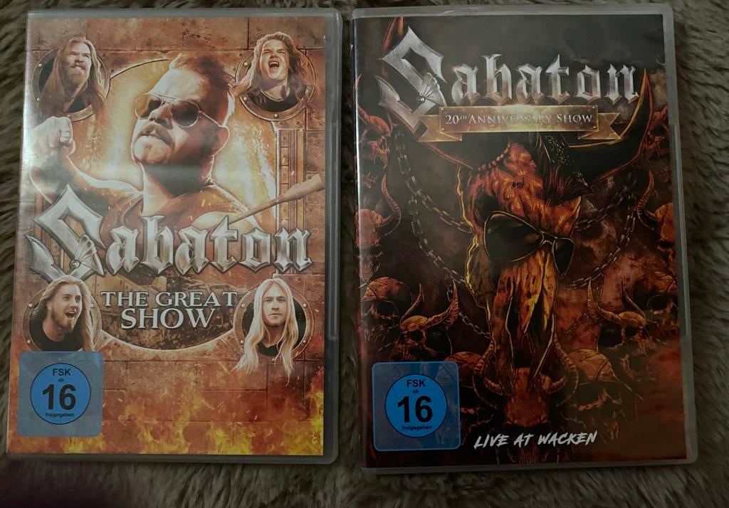 Sabaton: 2 concerten op DVD/ Blu-Ray combinatie., Alle leeftijden, Verzenden, Gebruikt, Muziek en Concerten