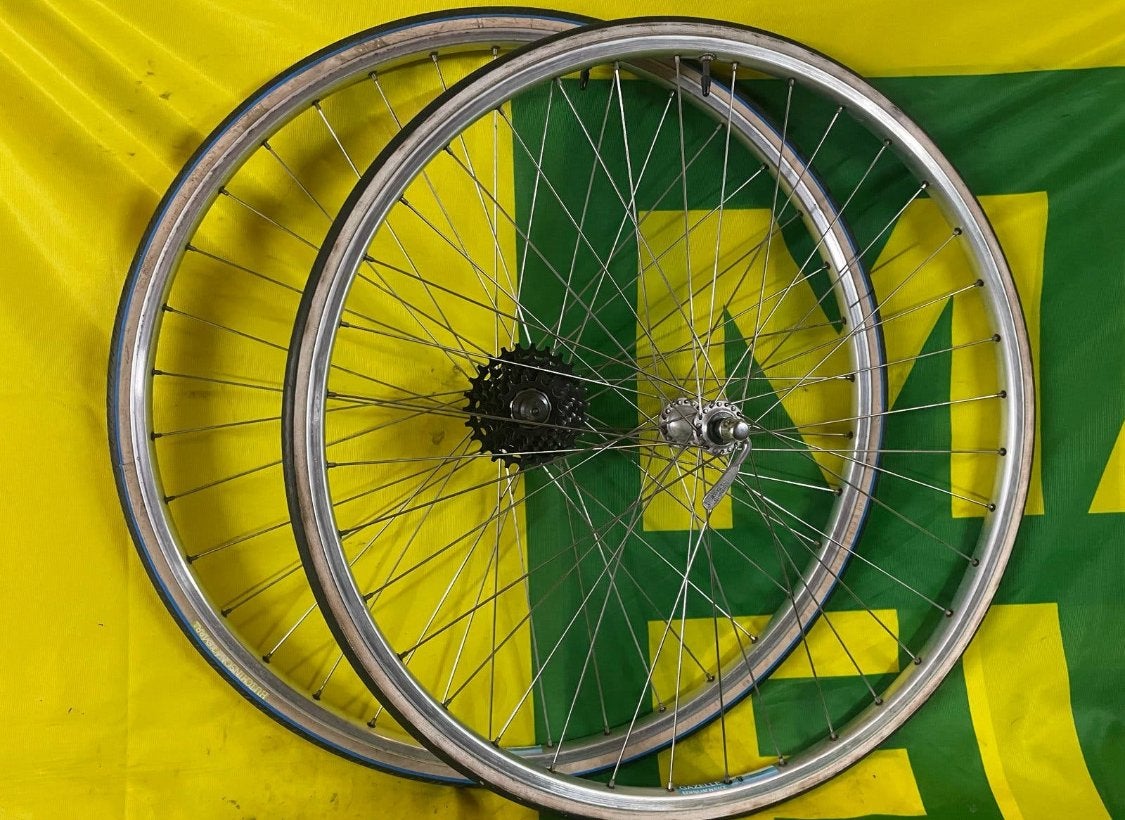 Shimano 105 Gazelle velgen 6 speed racefiets wielen, Fietsen en Brommers, Wiel, Gebruikt, Verzenden, Aluminium