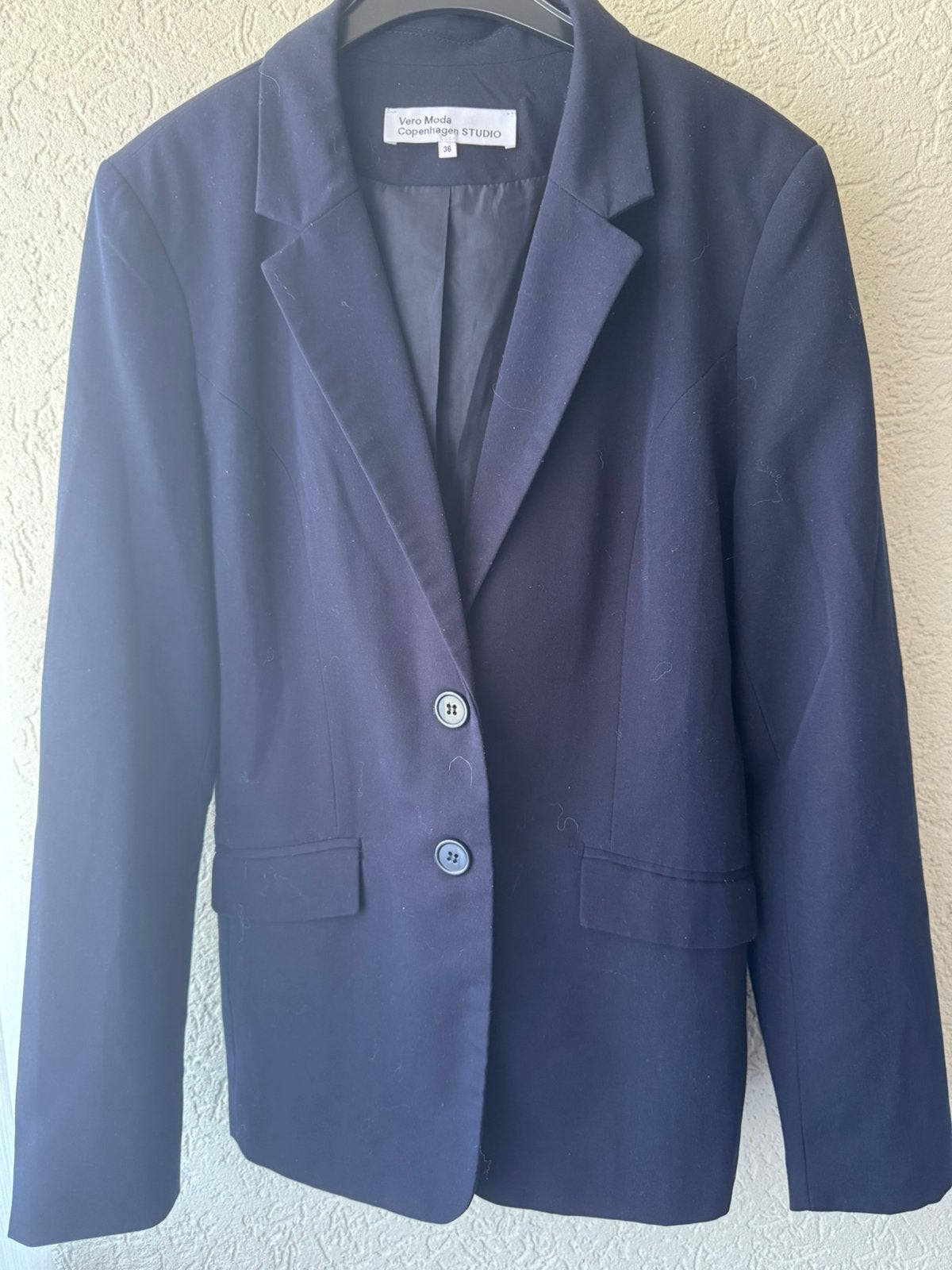 Blazer donkerblauw, Ophalen of Verzenden, Zo goed als nieuw, Maat 38/40 (M), Blauw