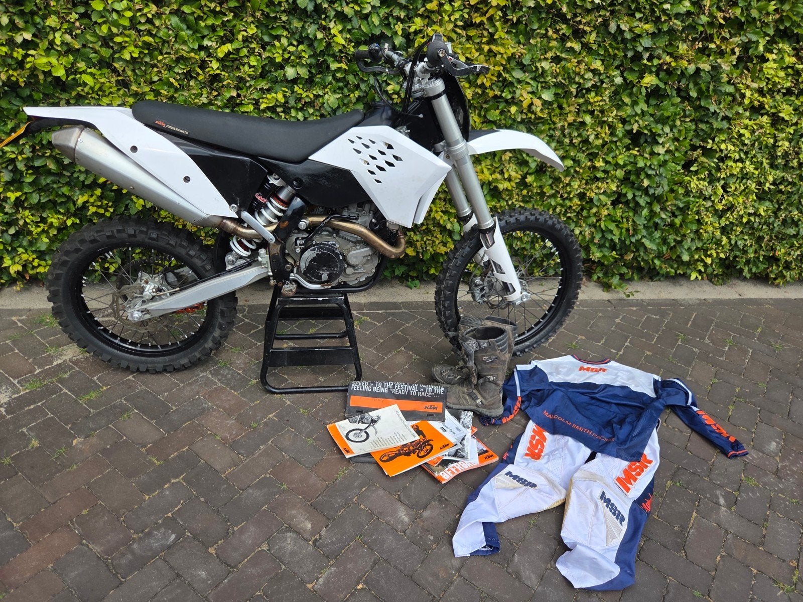 KTM 450 EXC 2009 crossbrommer met origineel kenteken, Fietsen en Brommers, Brommers | Crossbrommers, Ophalen of Verzenden, Overige merken