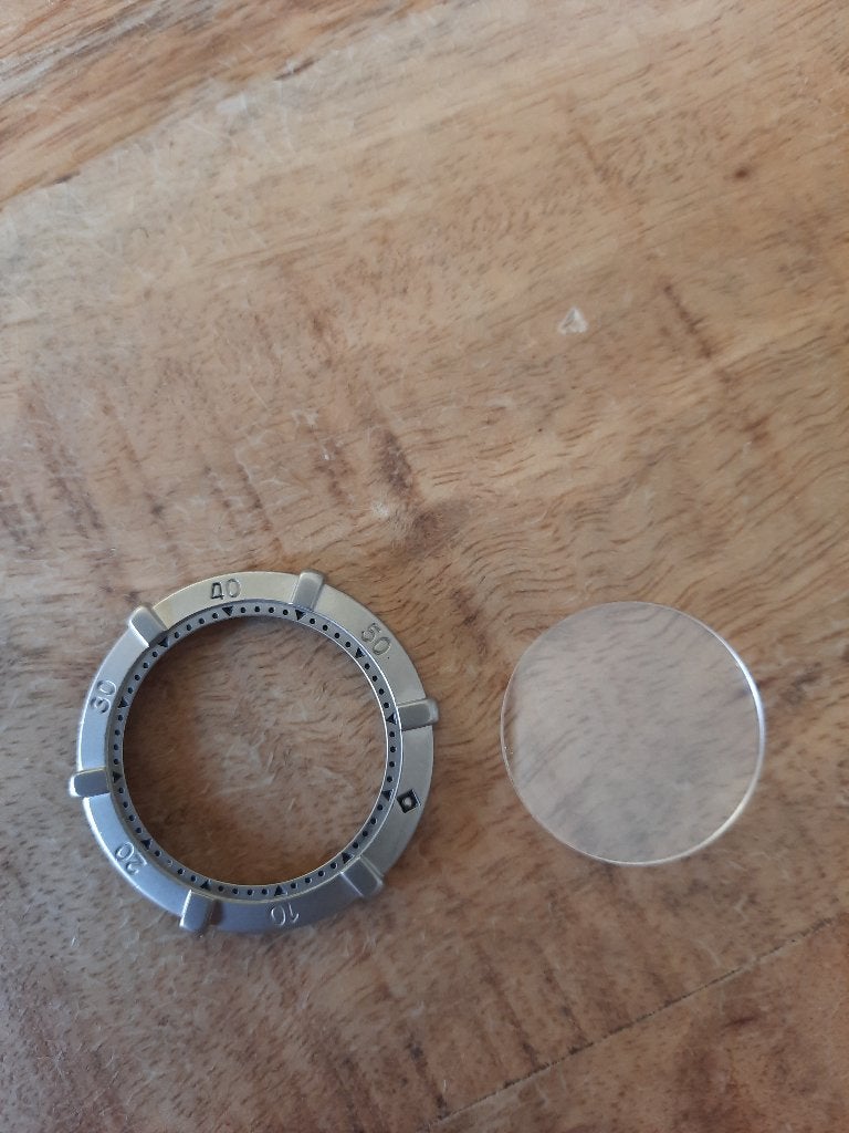 Originele TAG Heuer Professional 2000 Bezel + Horlogeglas, Sieraden, Tassen en Uiterlijk, Ophalen of Verzenden, Zo goed als nieuw