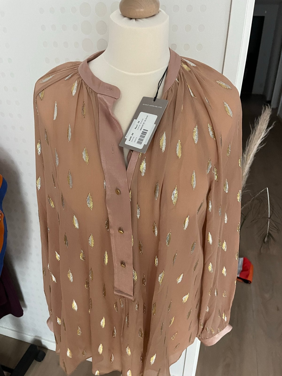 Gustav Annsofie Blouse - Nieuw met prijskaartje, Ophalen of Verzenden, Nieuw, Maat 38/40 (M), Beige