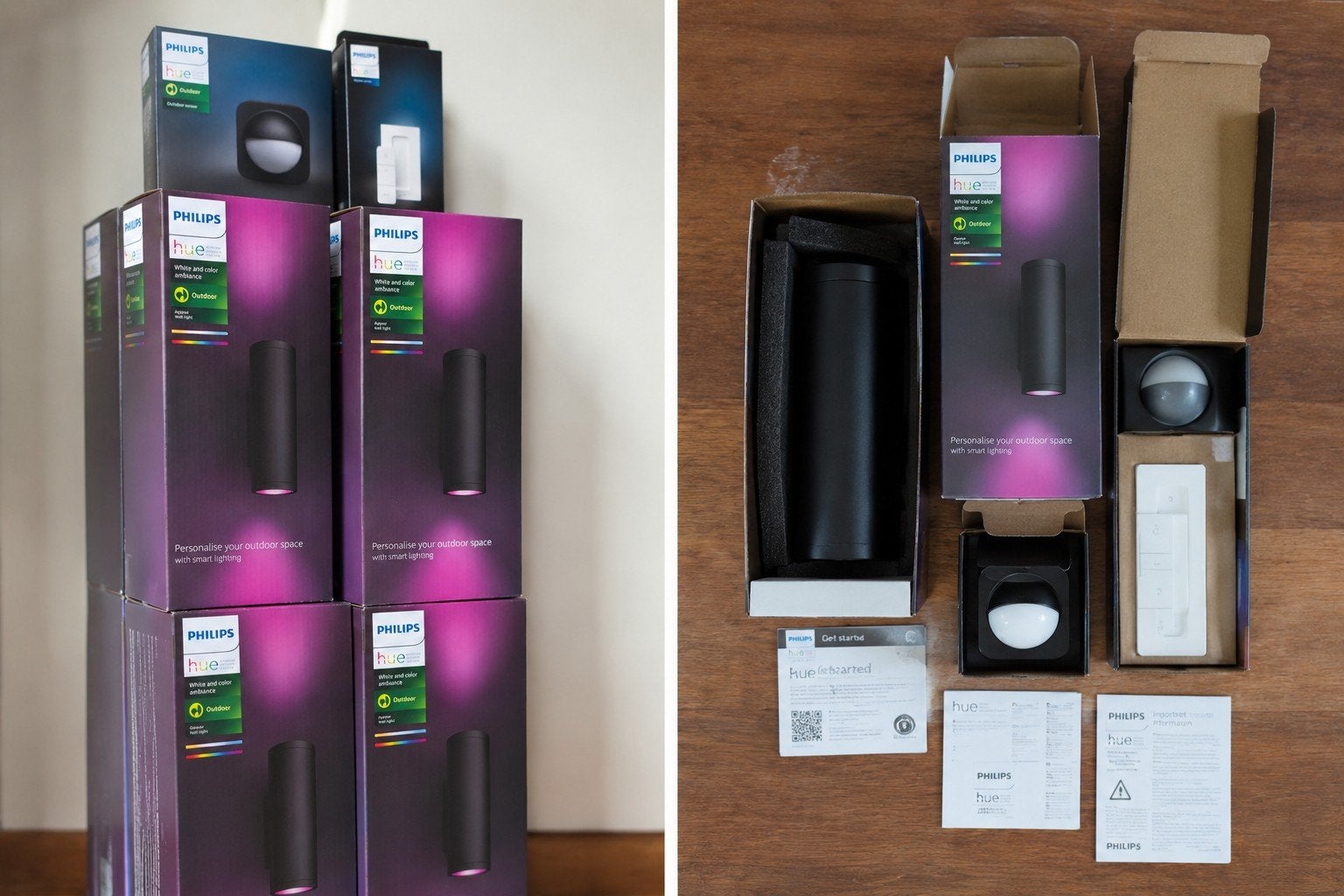 Philips Hue Outdoor Verlichting Bundel - Nieuw in Doos, Metaal, Nieuw, Ophalen of Verzenden, Philips Hue