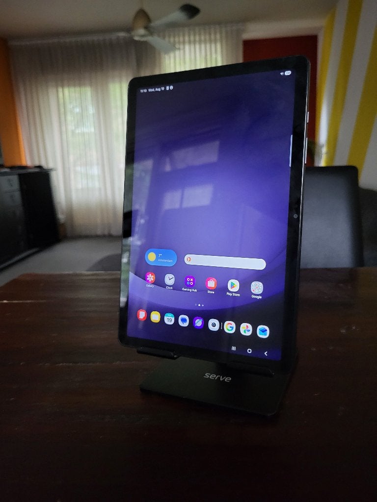 Samsung Galaxy Tab A9+ Tablet met Serve standaard., Ophalen, 11 inch, Zo goed als nieuw, Samsung Galaxy Tab A9+
