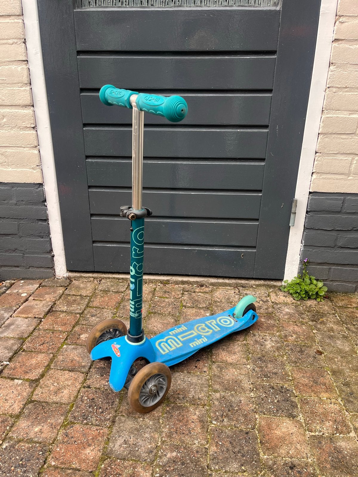Micro Mini Step - Blauw - deluxe led aqua, Fietsen en Brommers, Steps, Ophalen, Gebruikt, Gewone step