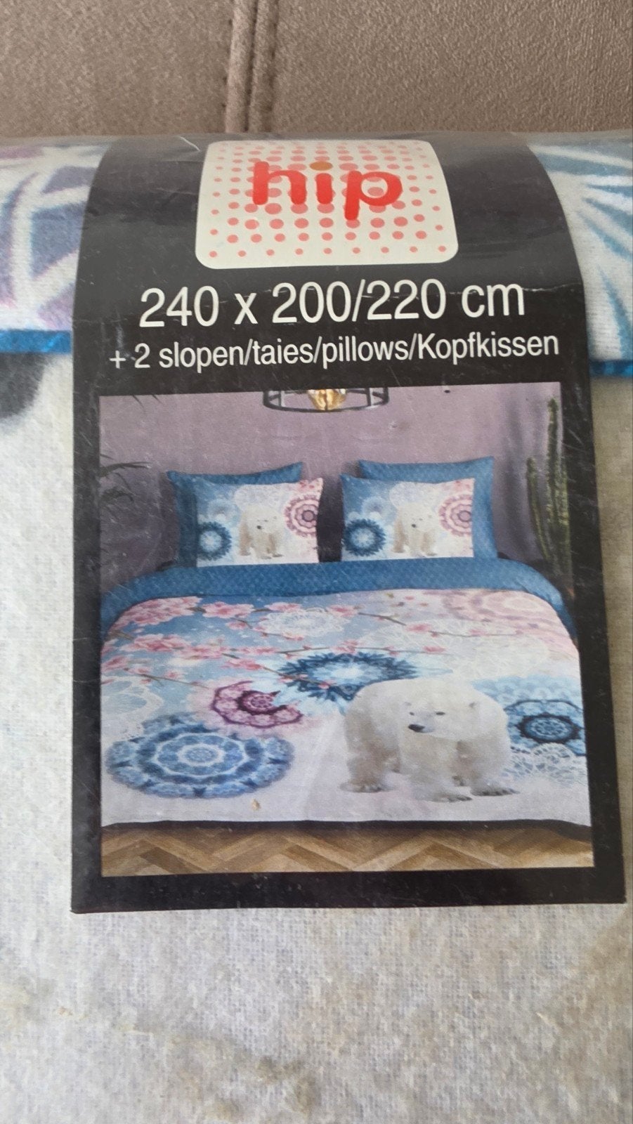 Dekbedovertrek Katoen 240x200/220 cm met ijsbeerprint, Overige merken, Nieuw, Ophalen of Verzenden, Set van meerdere stuks