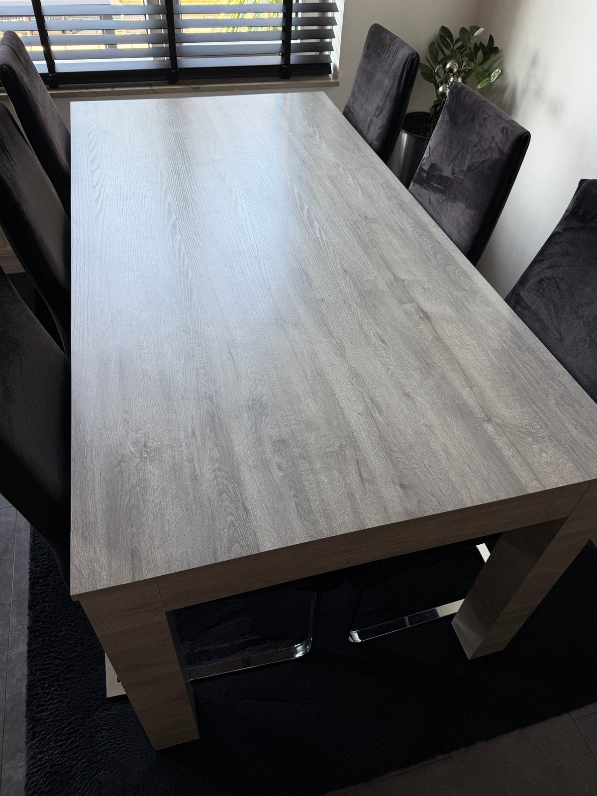Set van eettafel, salontafel en tv meubel, Ophalen, 4 tot 6 stoelen
