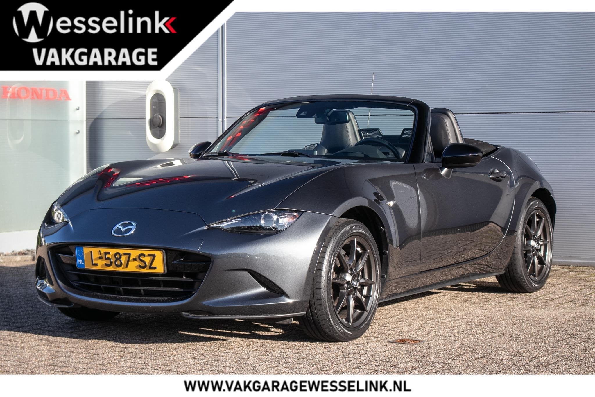 Mazda MX-5 1.5 SkyActiv-G 131 TS+ - Leder | Cruise | Nav | O, Achterwielaandrijving, Gebruikt, 4 cilinders, Cabriolet