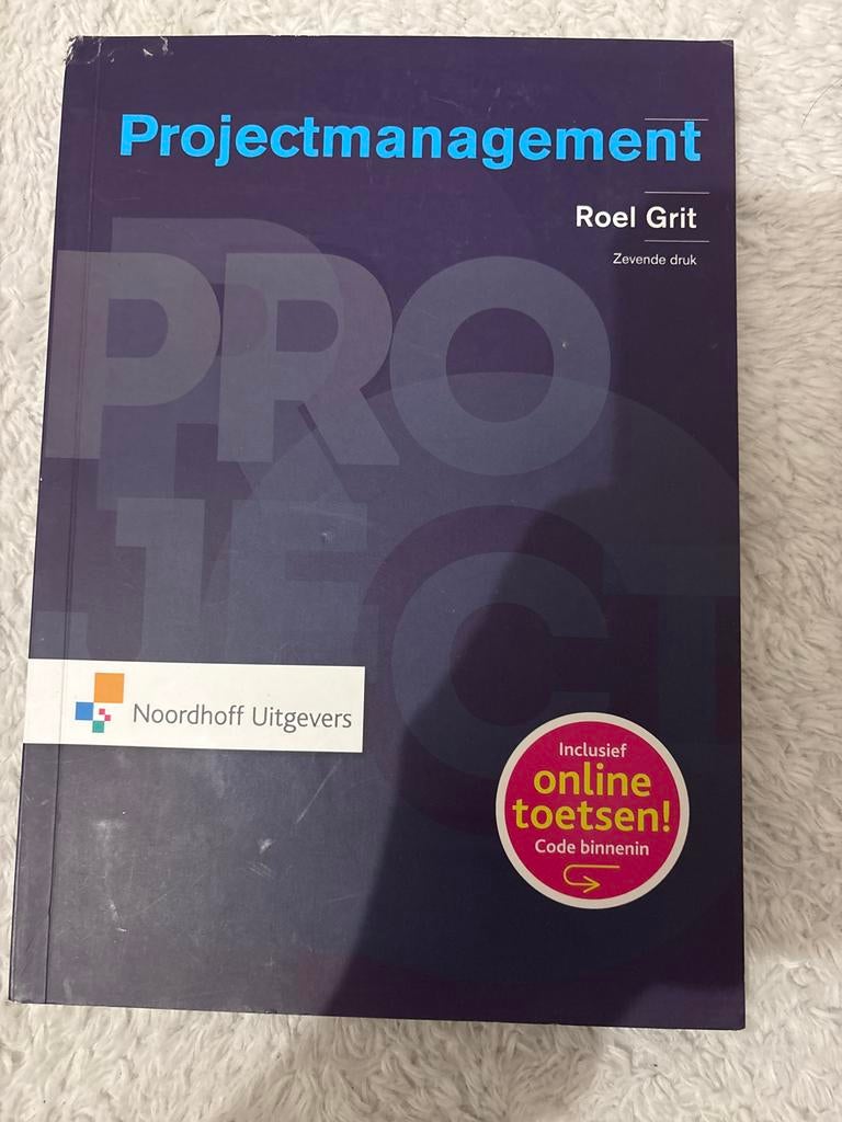 Projectmanagement - Roel Grit (Zevende druk), Boeken, Studieboeken en Cursussen, Ophalen of Verzenden, Gamma, Zo goed als nieuw
