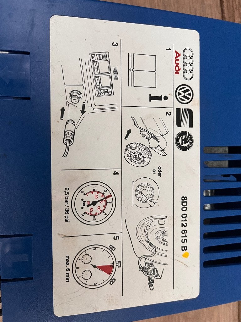 Compressor autobanden, Ophalen, Zo goed als nieuw