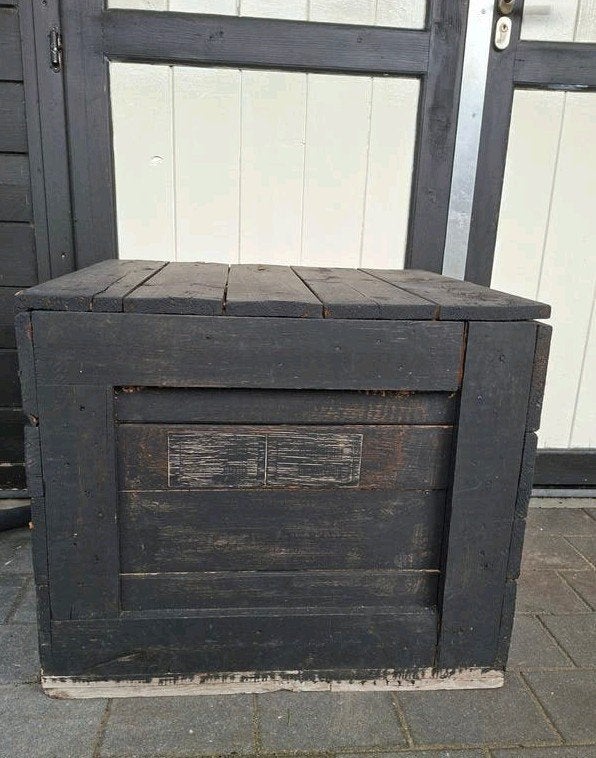 Houten Kist (Geïsoleerd) zwart, Ophalen, Gebruikt