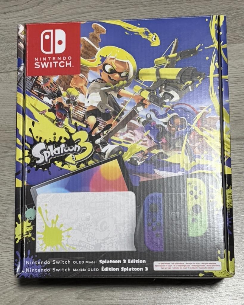 Nintendo Switch OLED - Splatoon Edition, Ophalen, Zo goed als nieuw, Met 1 controller, Switch OLED
