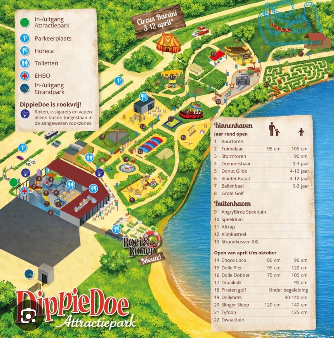 6 Dippiedoe entree tickets, Drie personen of meer, Ticket of Toegangskaart