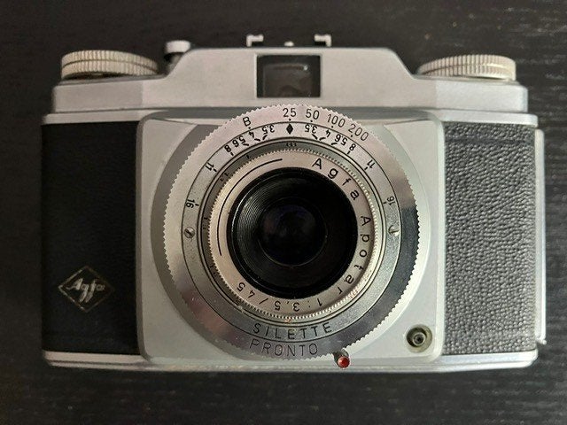 Vintage AGFA Apolar 1:35/45 camera, Ophalen of Verzenden, Gebruikt, Compact, Overige Merken