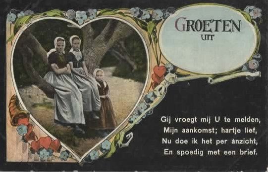 Zeeland Walcheren klederdracht Groeten uit, Verzenden, Voor 1920, Ongelopen, Zeeland