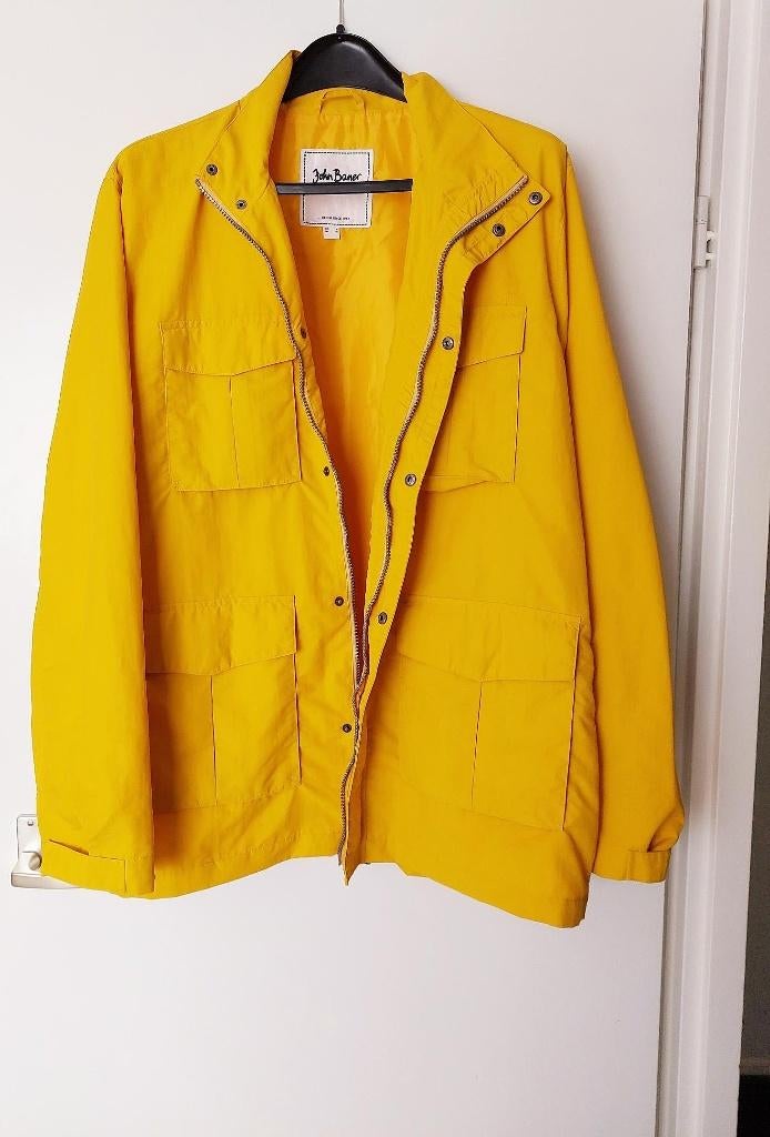 John Baner lente zomer herfst jas - geel - mt XXXL/56, John Baner, Geel, Maat 46/48 (XL) of groter, Ophalen of Verzenden