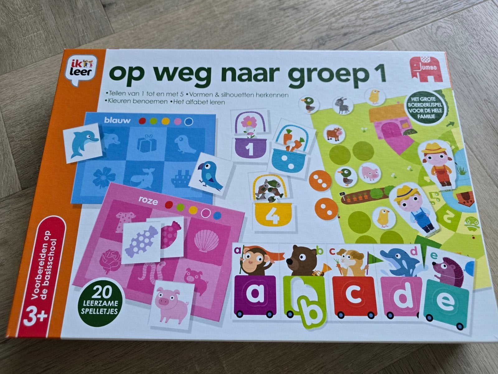 Spel Jumbo ik leer op weg naar groep 1 spelletjes, Ophalen of Verzenden, Zo goed als nieuw, Puzzelen