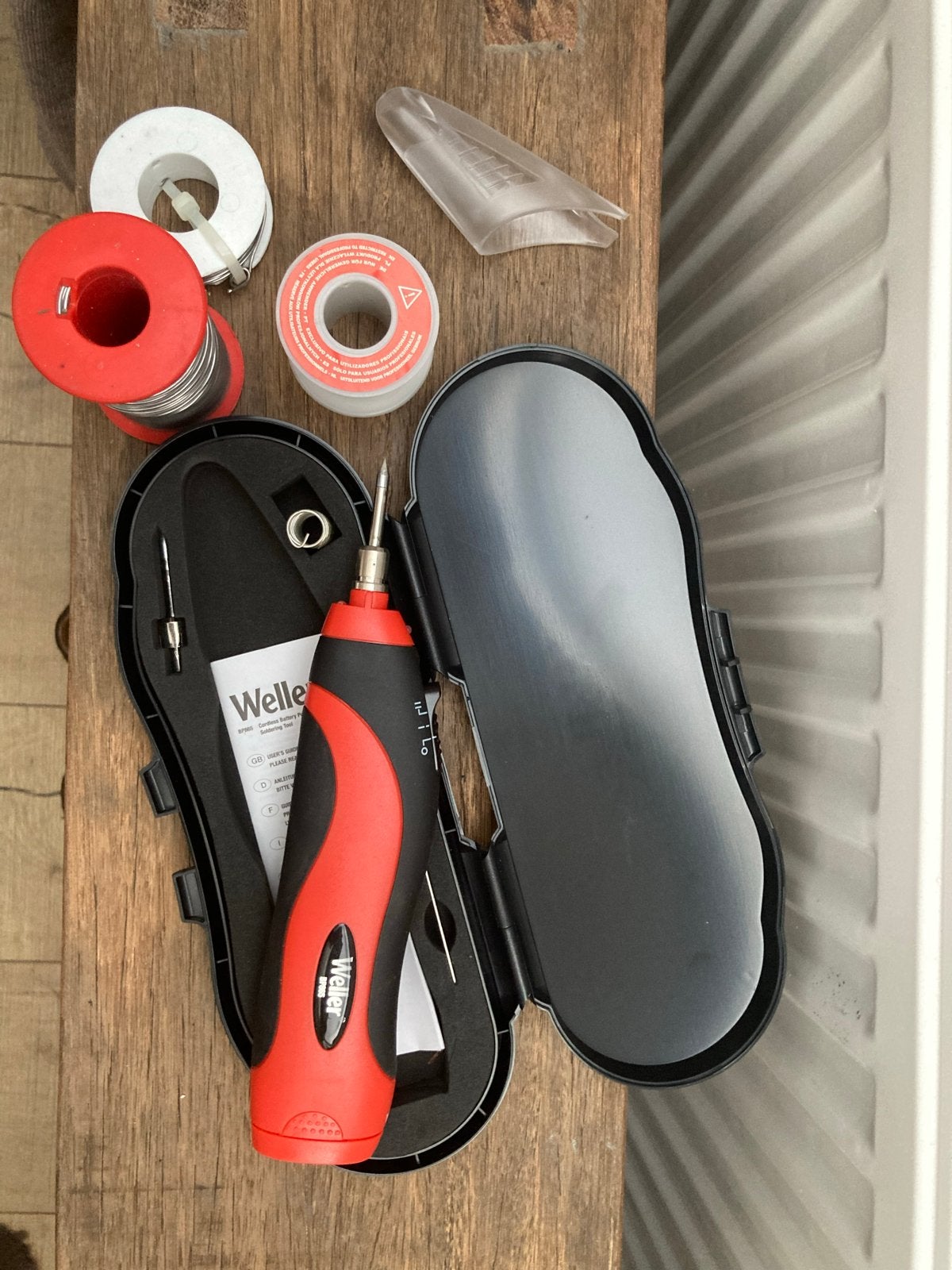 Weller BP865 Cordless Soldeerbout Set - Zo goed als nieuw, Ophalen of Verzenden, Zo goed als nieuw, Minder dan 150 ampère, Overige typen
