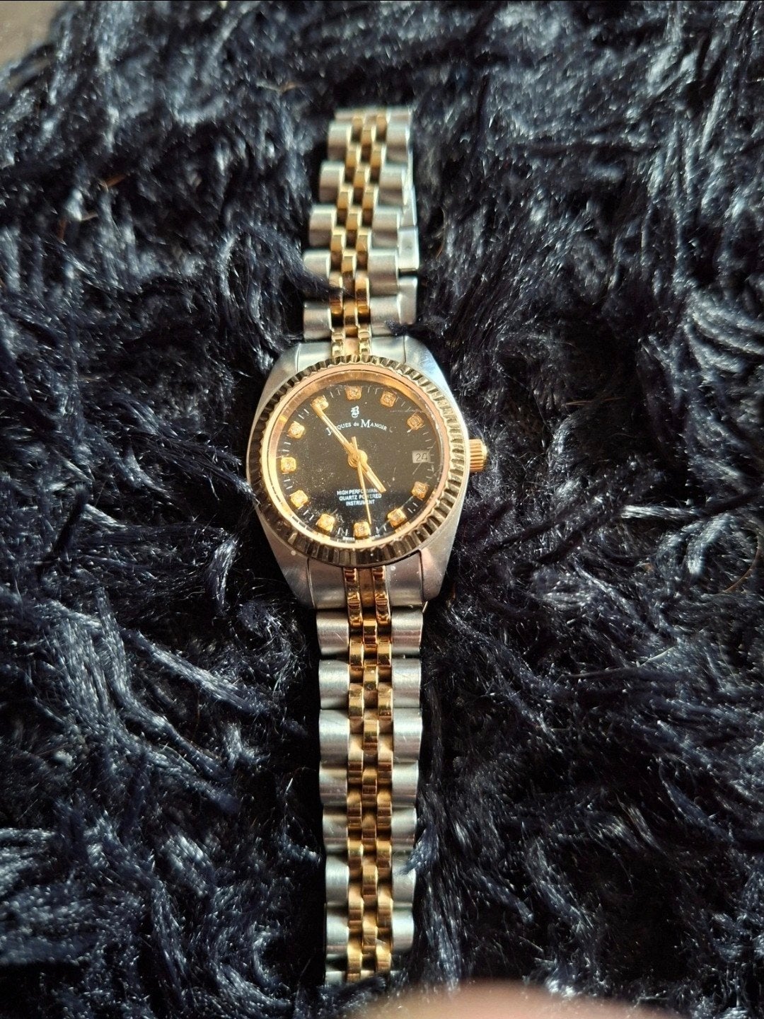 Jacques du Manoir Dameshorloge - Staal/Goud met Strass, Sieraden, Tassen en Uiterlijk, Horloges | Dames, Ophalen of Verzenden