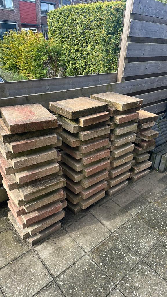 Tegels en bandjes 8.6 m2, Ophalen, Gebruikt
