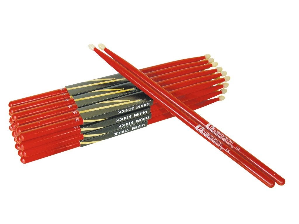 DIMAVERY DDS-5A Drumsticks, maple, red, Muziek en Instrumenten, ., Drums of Percussie, Nieuw, Ophalen of Verzenden
