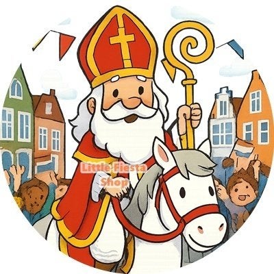 lf26 ouwel sinterklaas 20x4,7cm eetbare cupcake rondjes, Ophalen of Verzenden, Nieuw, Cupcakes, Bakvorm