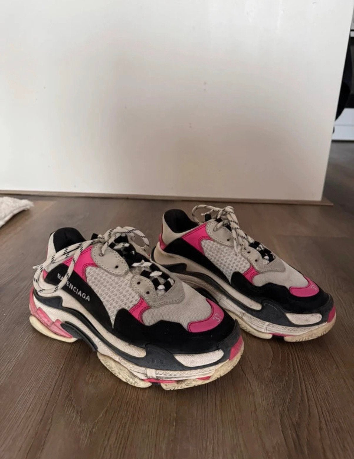 Balenciaga triple s, Ophalen, Zwart, Sneakers of Gympen, Gedragen
