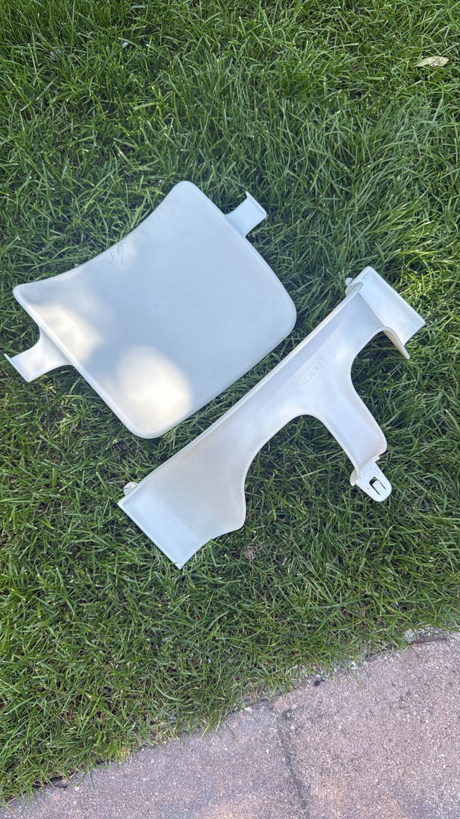 Stokke Tripp Trapp Baby Set - Wit, Ophalen of Verzenden, Gebruikt, Meegroeistoel, Aanschuifbaar