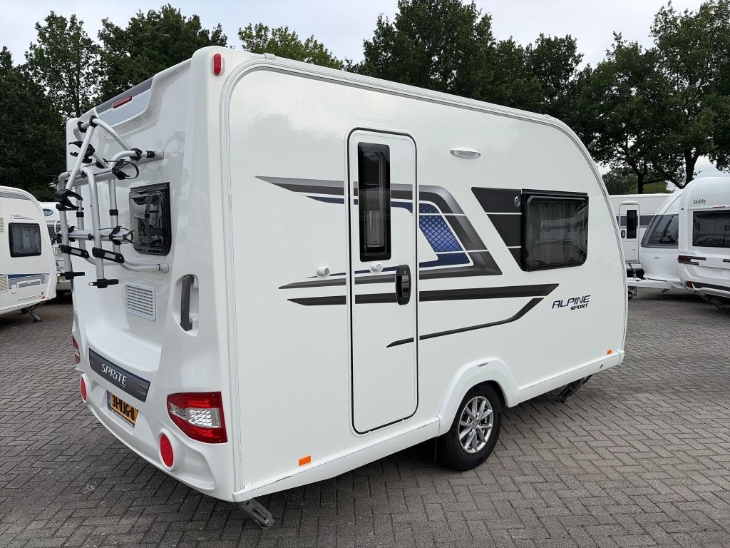 Sprite Alpine Sport 370 EK Unico luifel/Fietsendr., Caravans en Kamperen, Caravans, Standaardzit, Tot en met 2, Bedrijf, 750 - 1000 kg