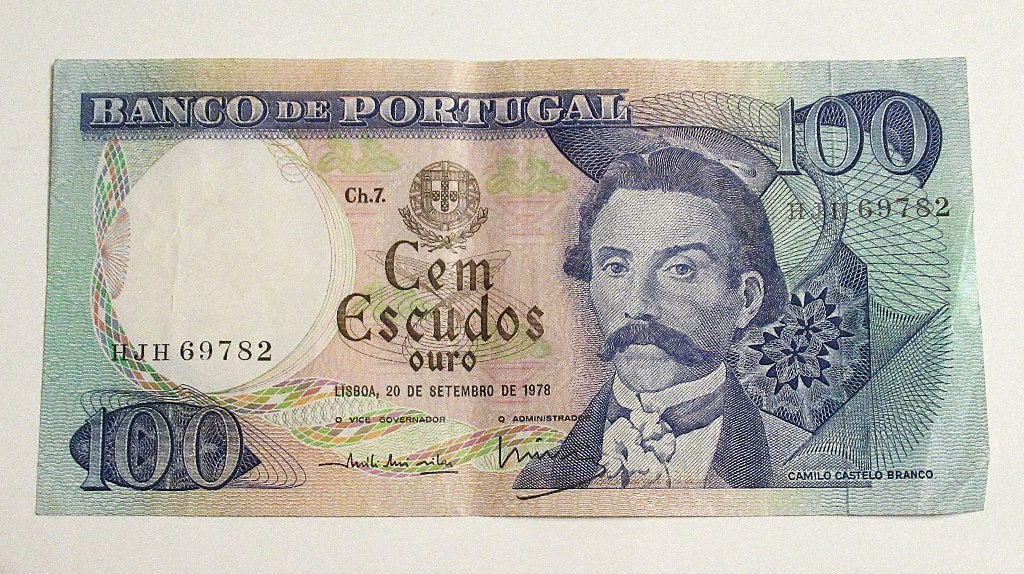 Portugal 100 Escudos 1978 Banknote 1978-09-20, Ophalen of Verzenden, Overige landen
