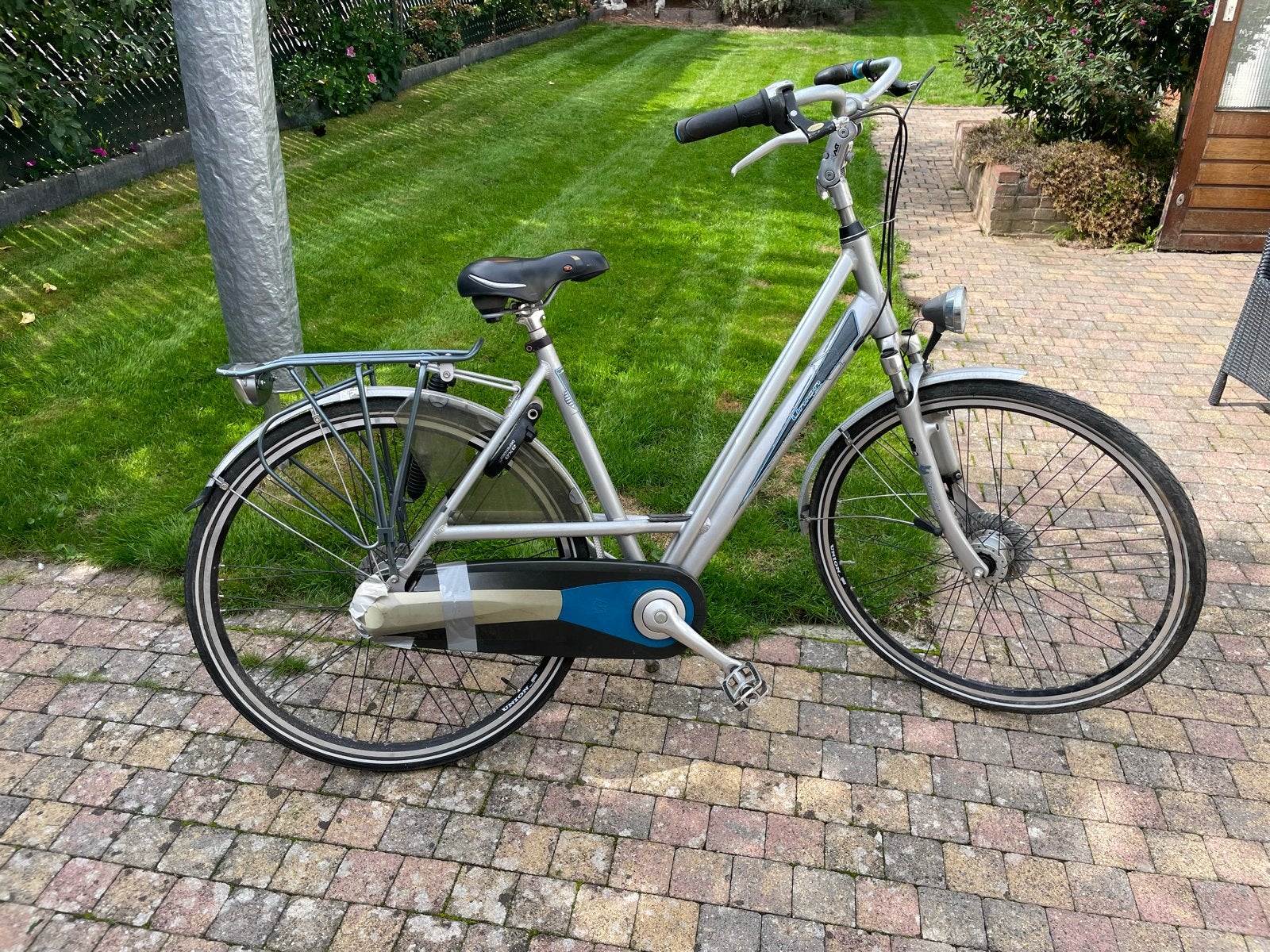 Union damesfiets met trommelremmen en verende voorvork, Trommelrem, Ophalen, Overige merken, 53 tot 56 cm
