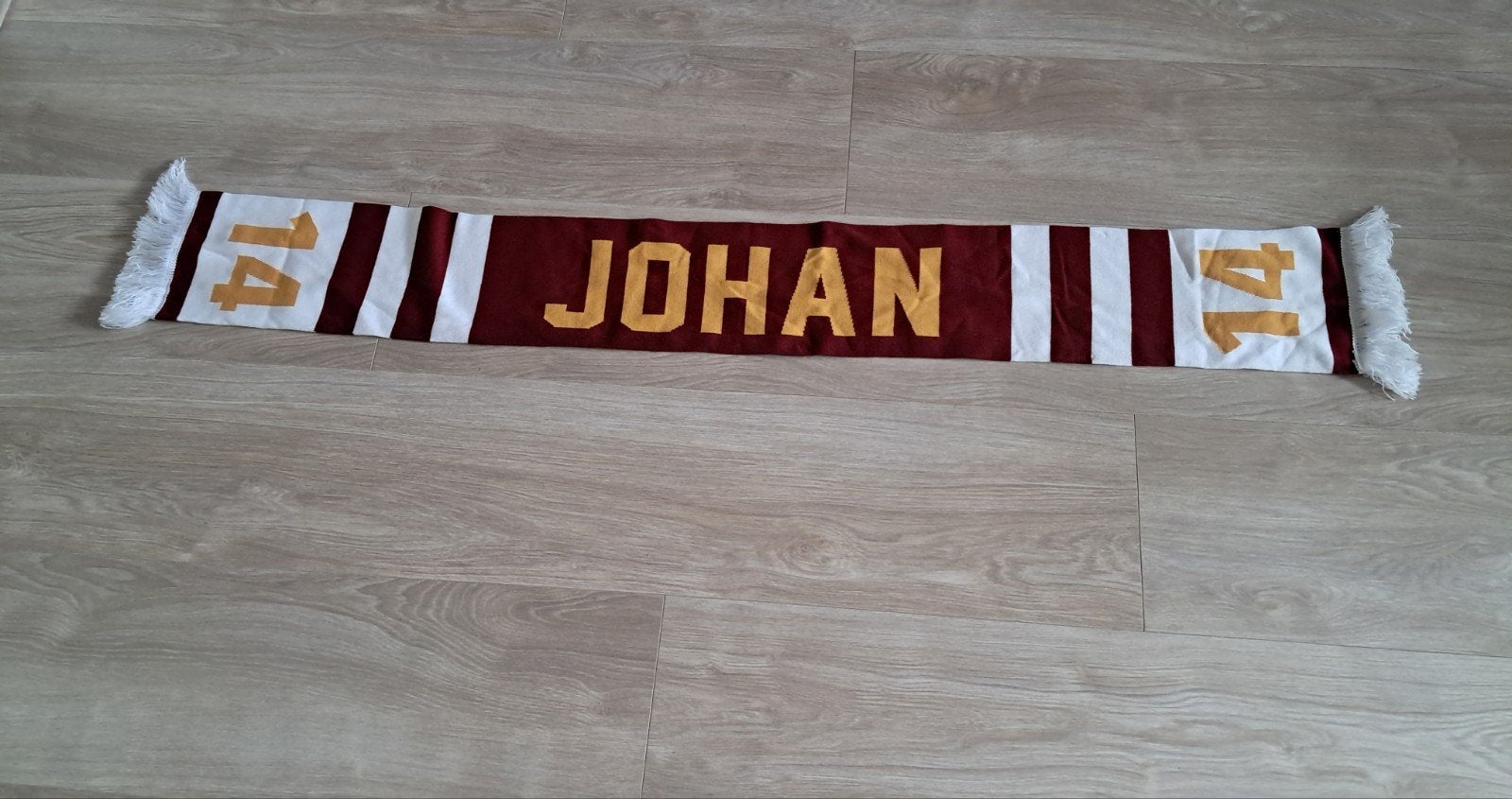 Johan Cruyff sjaal - Vintage voetbal accessoire, Ophalen of Verzenden