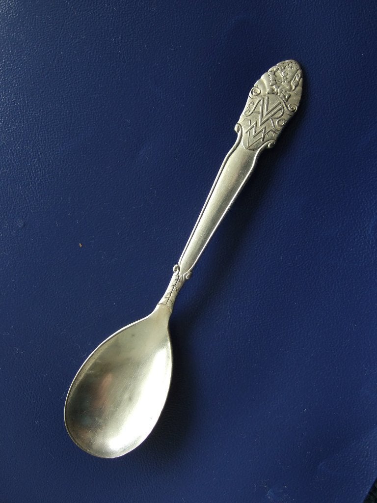 lepel theelepeltje verzilverd AVRO 1934 Art Deco suikerlepel, Antiek en Kunst, Ophalen of Verzenden