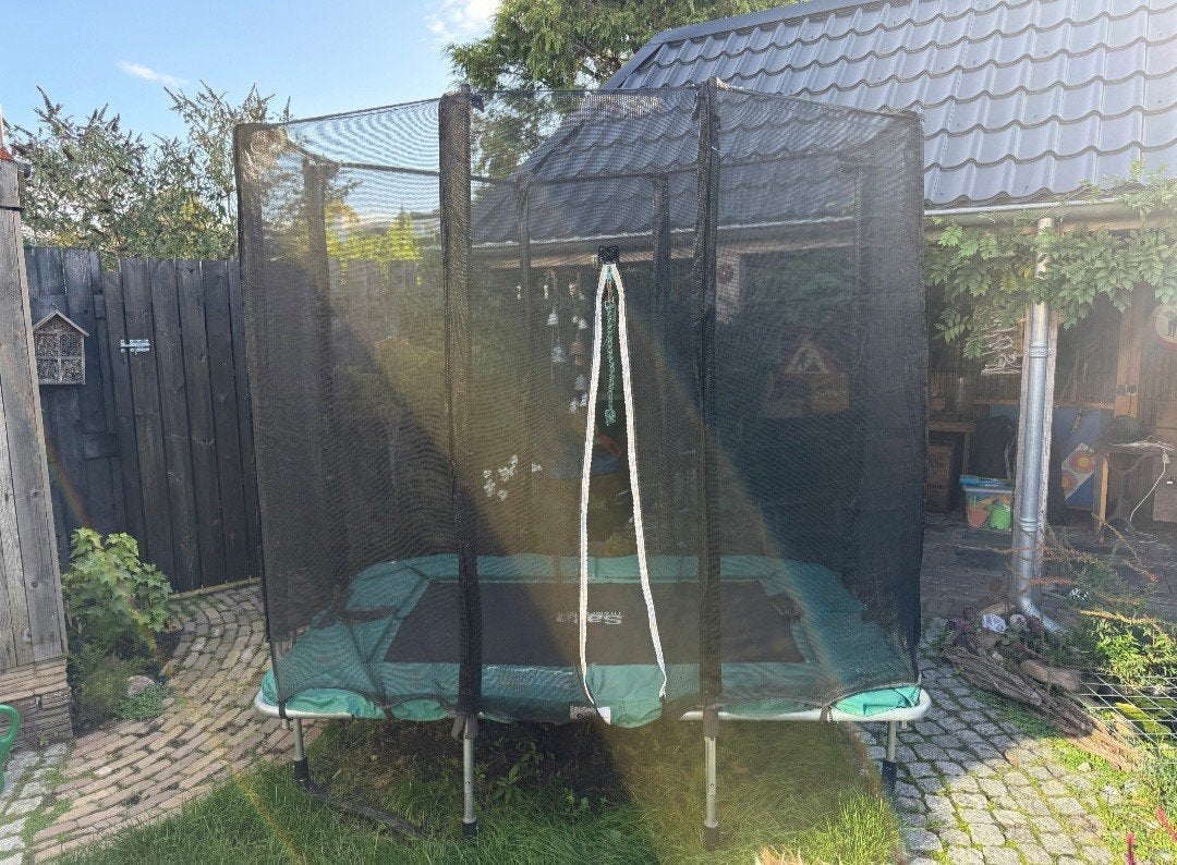 Salta Trampoline Rechthoekig met Net en Bescherming, Ophalen, Gebruikt