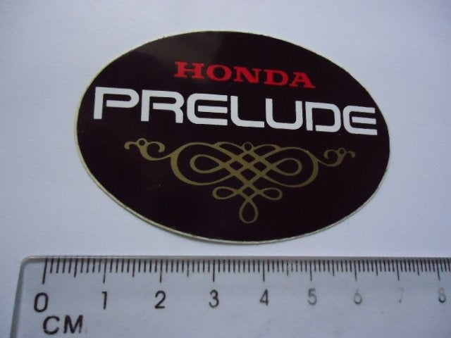 sticker oud Honda Prelude auto oldtimer retro, Verzenden, Zo goed als nieuw, Bedrijf of Vereniging