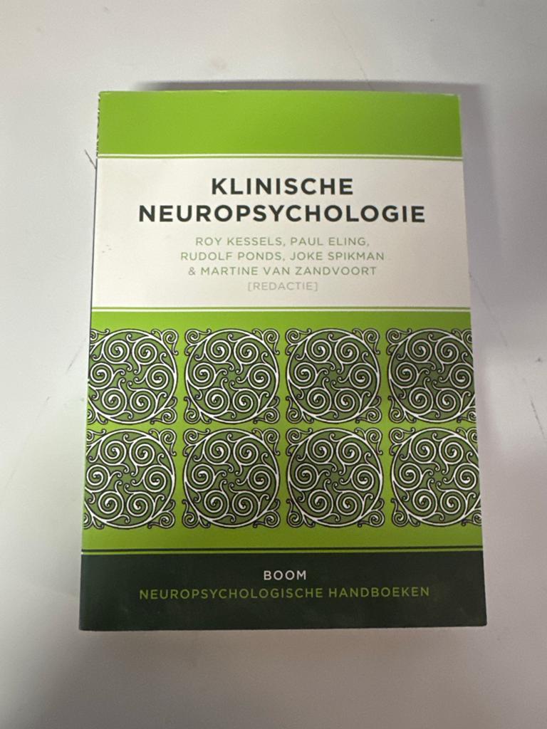 Klinische Neuropsychologie - Studieboek, Boeken, Studieboeken en Cursussen, Zo goed als nieuw, HBO, Gamma, Ophalen of Verzenden