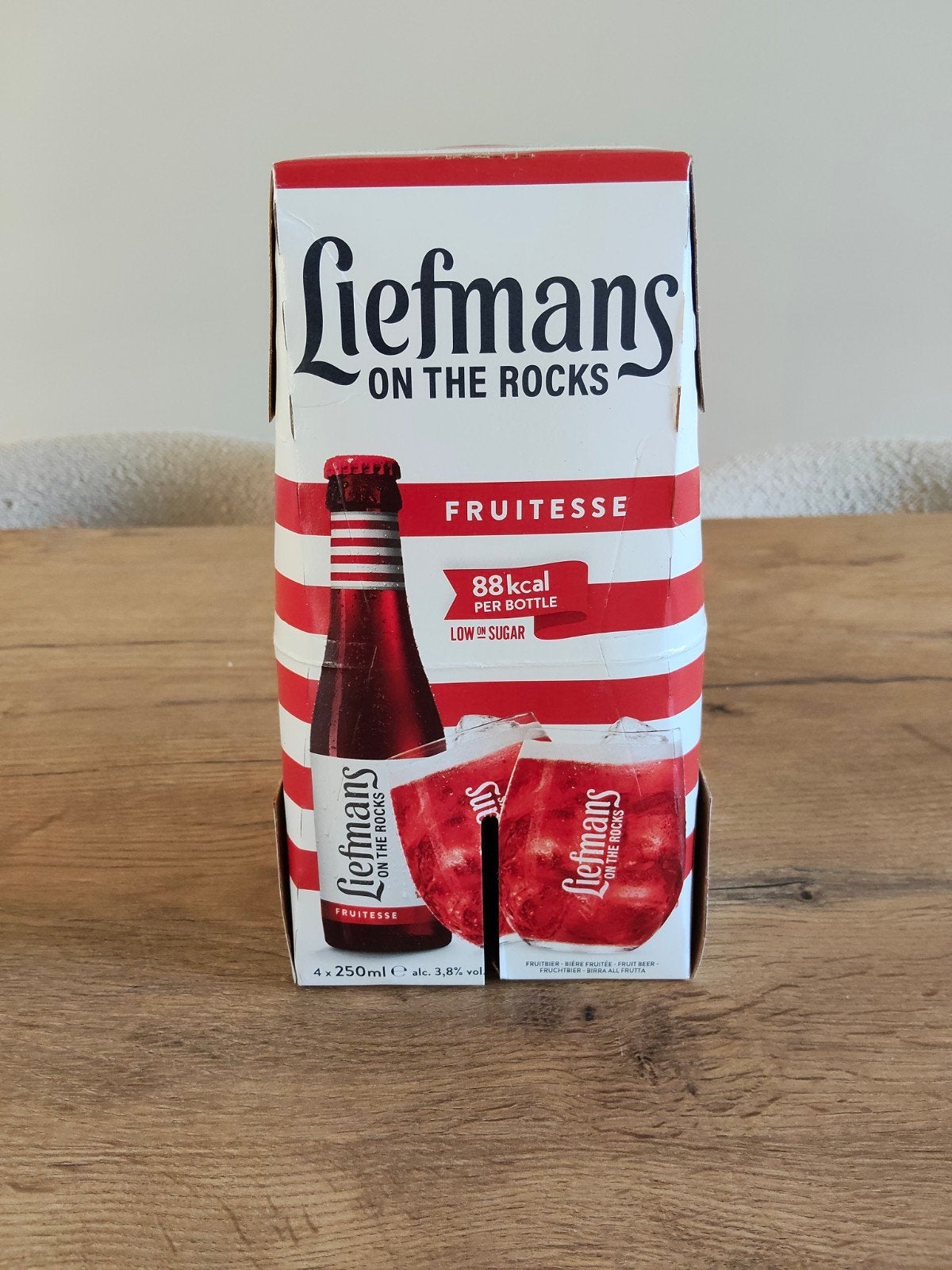 4-pack Liefmans Fruitesse, Verzamelen, Biermerken, Ophalen of Verzenden, Nieuw, Flesje(s), Overige merken