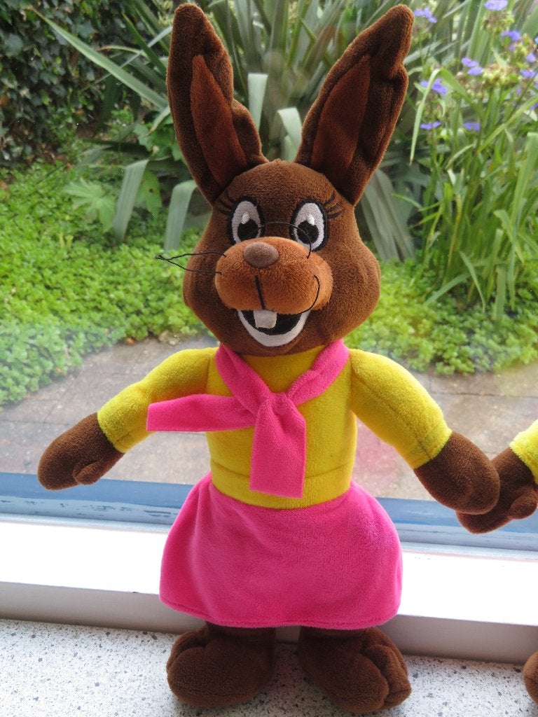 Konijn Bibi mascotte van Camping Beerze Bulten, Konijn, Ophalen of Verzenden, Zo goed als nieuw, Wasbaar
